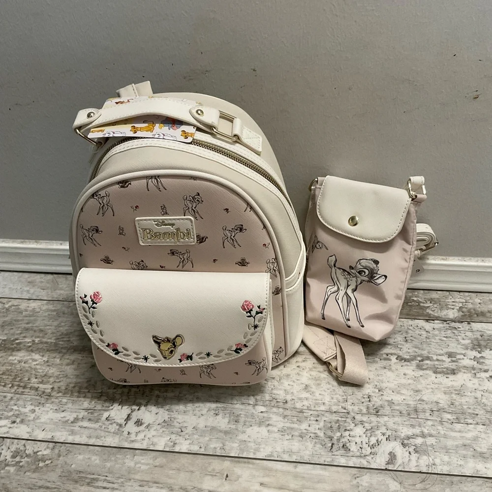 NWT Bambi backpack and phone crossbody bag